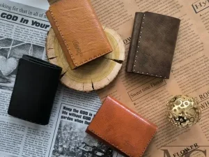 کیف پول جیبی چرمی دست‌دوز