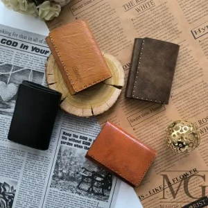 کیف پول جیبی چرمی دست‌دوز